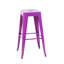 Tabourets de bar en métal 30 po à hauteur de comptoir sans dossier, faciles à assembler, détachables, idéaux pour un îlot de cuisine et des tabourets en mauve, de 2, imperméables, à nettoyer, adaptés