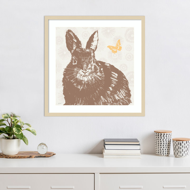 «Spring Delight IX» par Wood, reproduction d'art encadrée, H 25 po x l 25 po