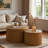 43.9"Vintage Inlaid Rattan Coffee Table with Storage Function