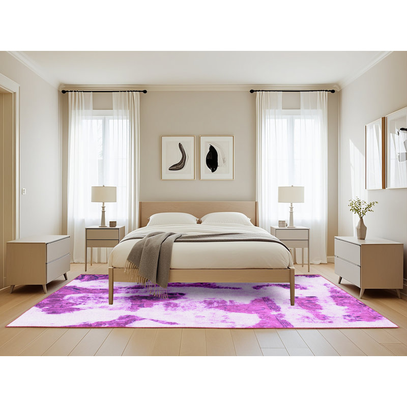 Deasja Abstract Indoor Rug, Rectangle 5' x 8'