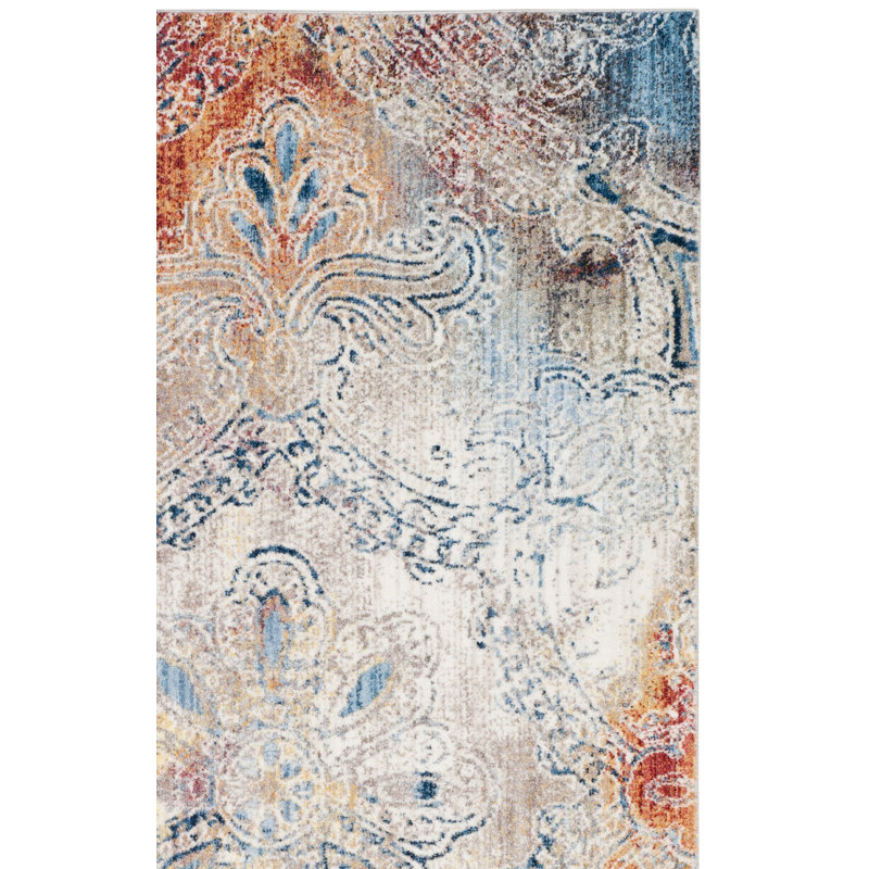 Massad Performance Floral Rug, Square 7'