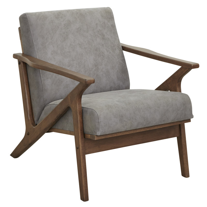 Fauteuil de 28 po de large Choudhury, Brun chameau, Brown