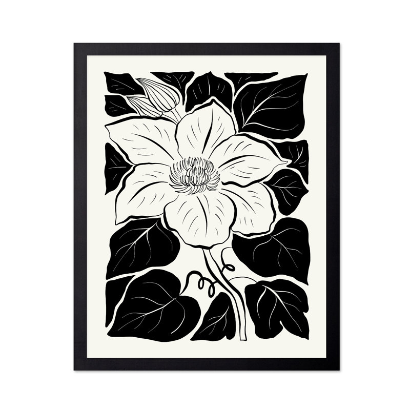 Illustration abstraite de fleur n ° 2, Sans cadre, Affiche, H 08 po x l 10 po