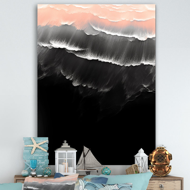Islande, plage de sable, merveilles III - plage, art mural, Toile tendue, H 40 po x l 30 po