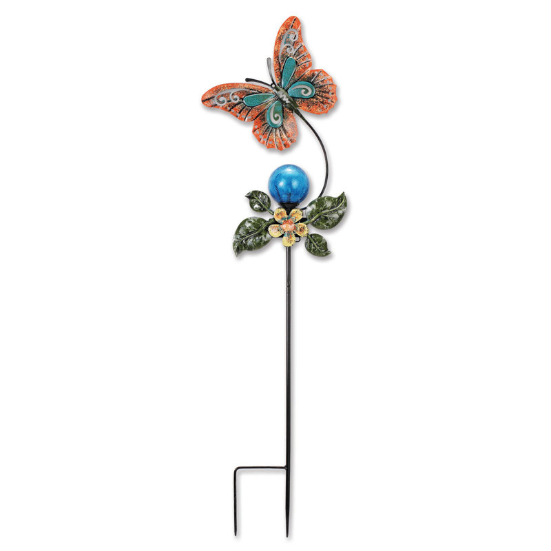 Piquet de jardin solaire Dora Butterfly, Bleu