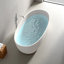 Baignoire de trempage autoportante à surface solide 65 po. X 30 po. KISRAIS-116788123