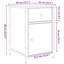 Bedside Cabinet 40 X 42 X 60 Cm Engineered Wood-525603882