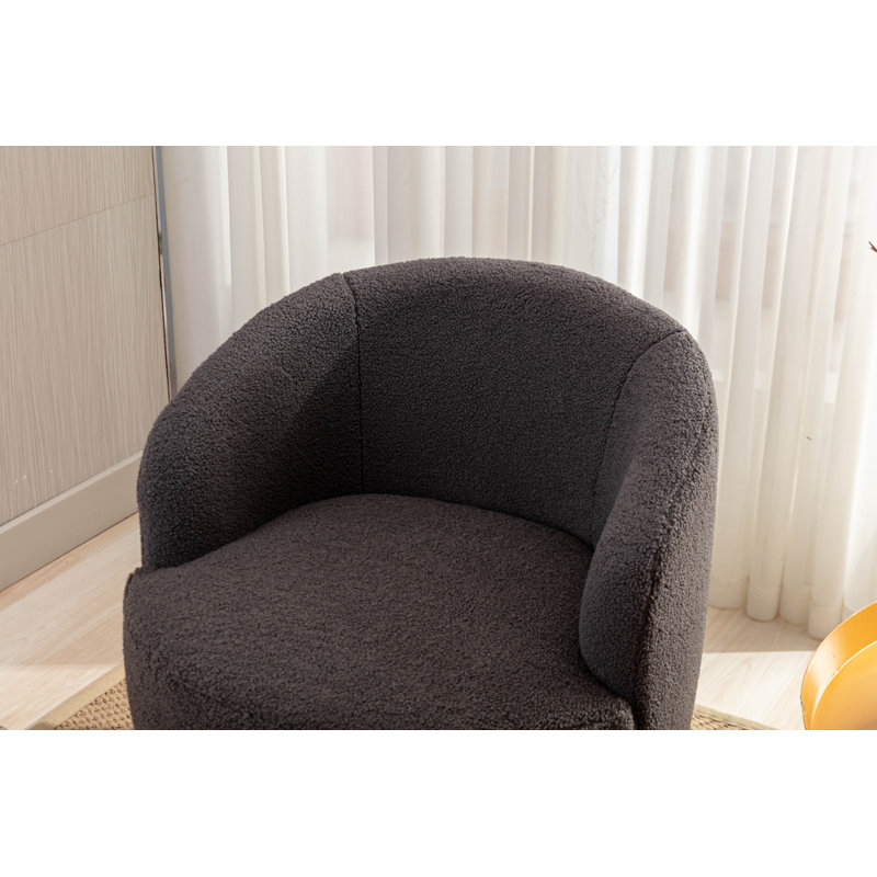 Fauteuil de réception, fauteuil demi-tonneau pivotant, Gris foncé