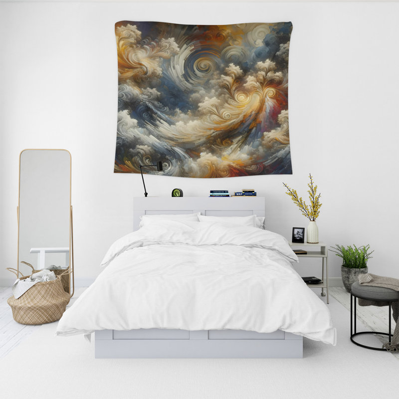 Tapisserie murale, H 60 po x l 51 po x P 0,5 po
