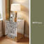 Table de chevet avec miroir 3 tiroirs