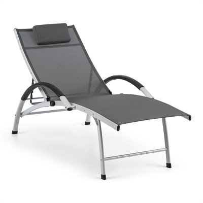 176cm Long Reclining Single Chaise with Cushions