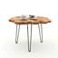 Petite table basse d'extérieur en bois massif à bords vifs - table d'appoint de patio rustique, assemblage rapide en 10 minutes