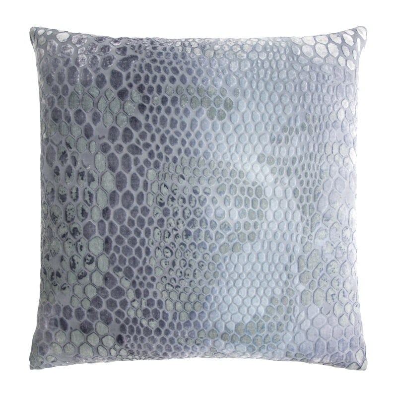Square Velvet Pillow Cover & Insert, 18"H x 18"W, Dusk