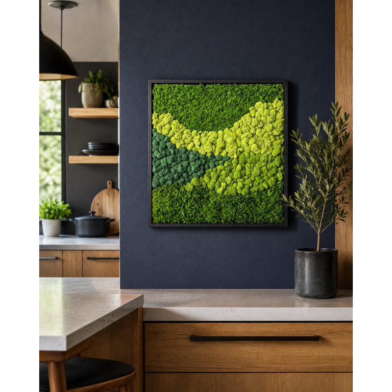 Handmade Modern Wall Decor on Solid Wood