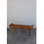 Banc en bois et cuir de chèvre