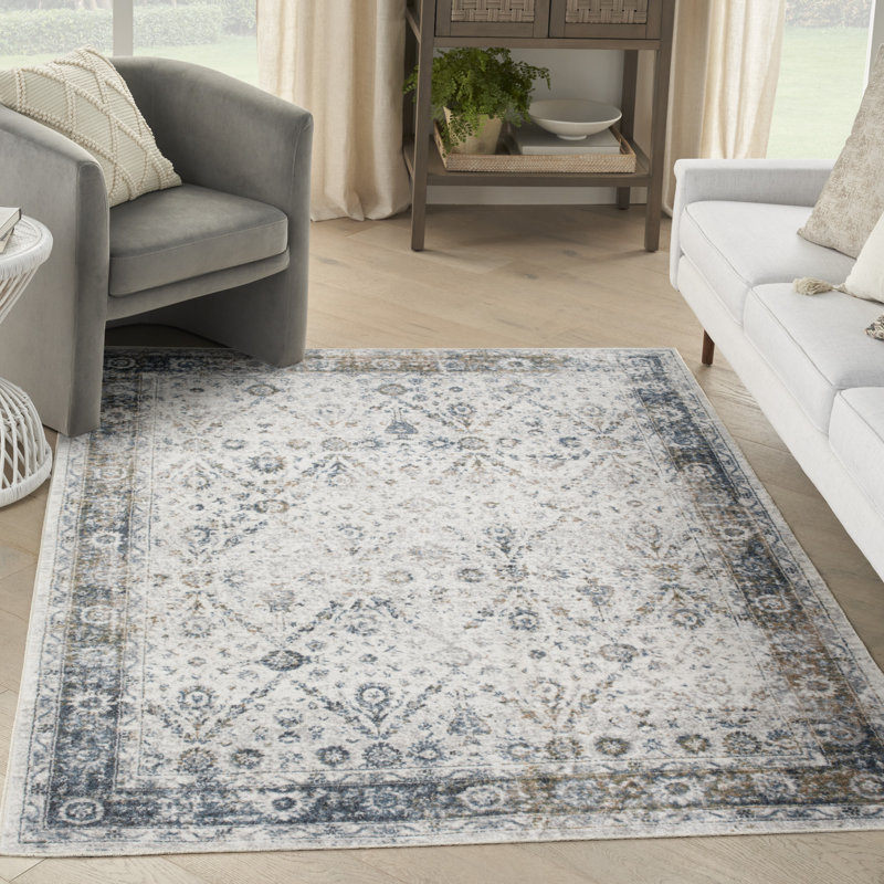 Tapis ivoire Nourison Astra, Rectangle 5 pi 3 po x 7 pi