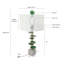 P 15 x 29,5 po Verdant Agate-Slice Lampe de table avec base en marbre
