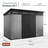 Keter Artisan 11x7 ft. Modern Durable Resin Outdoor Storage Shed With Floor and Double Doors for Garden Patio Furniture and Tools, Grey