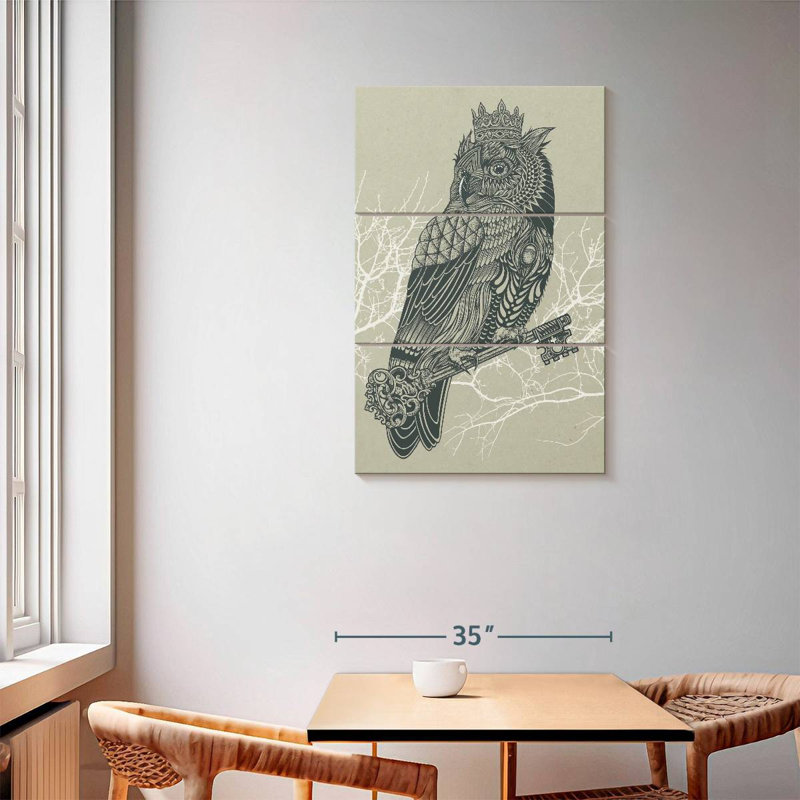 Brampt Owl King, 57" H x 36" W