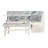Bagwell 3 - Piece Upholstered Trestle Breakfast Nook Dining Set with Coffee Print