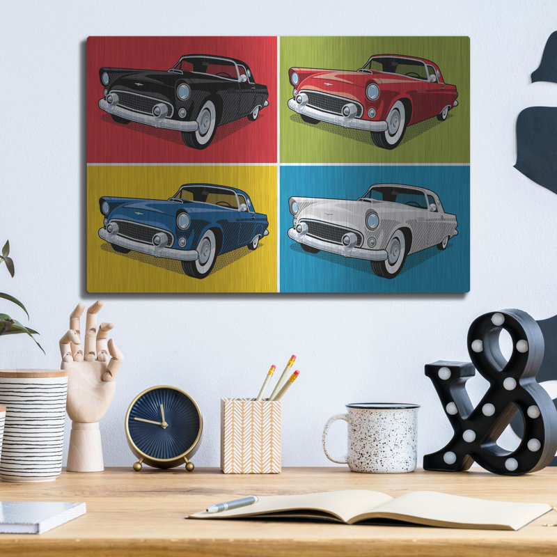 «1956 Thunderbird Classic Car» par Ron Magnes, H 12 po x l 16 po