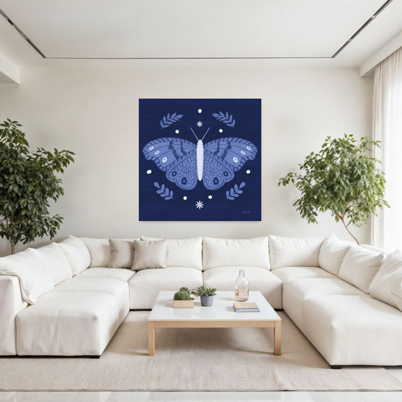 Simply Butterflies I by Cheryl Warrick - Print, 121.92 cm H x 121.92 cm W