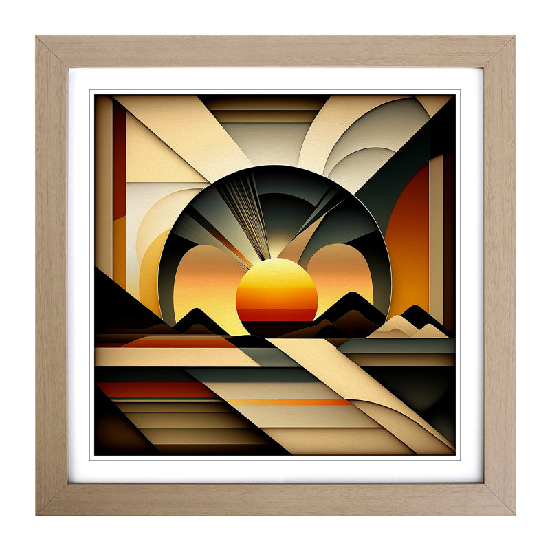 Single Picture Frame Print on Wood, Oak
