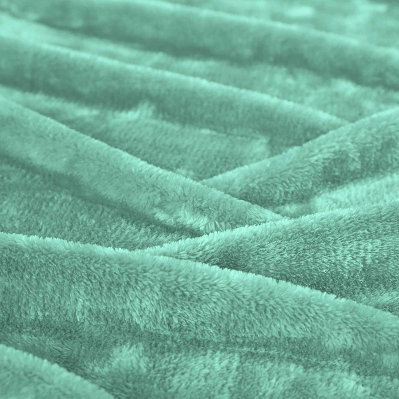 Couverture en molleton moelleux Nile Mills, Jeté XL, Turquoise