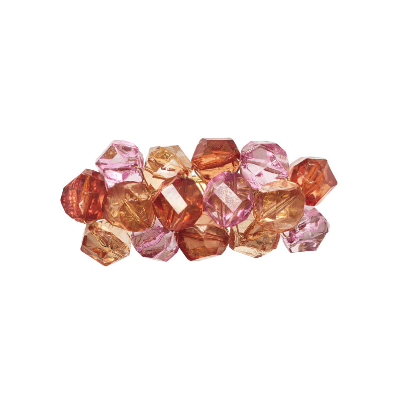 Pop Rocks Napkin Ring, Pink/Orange