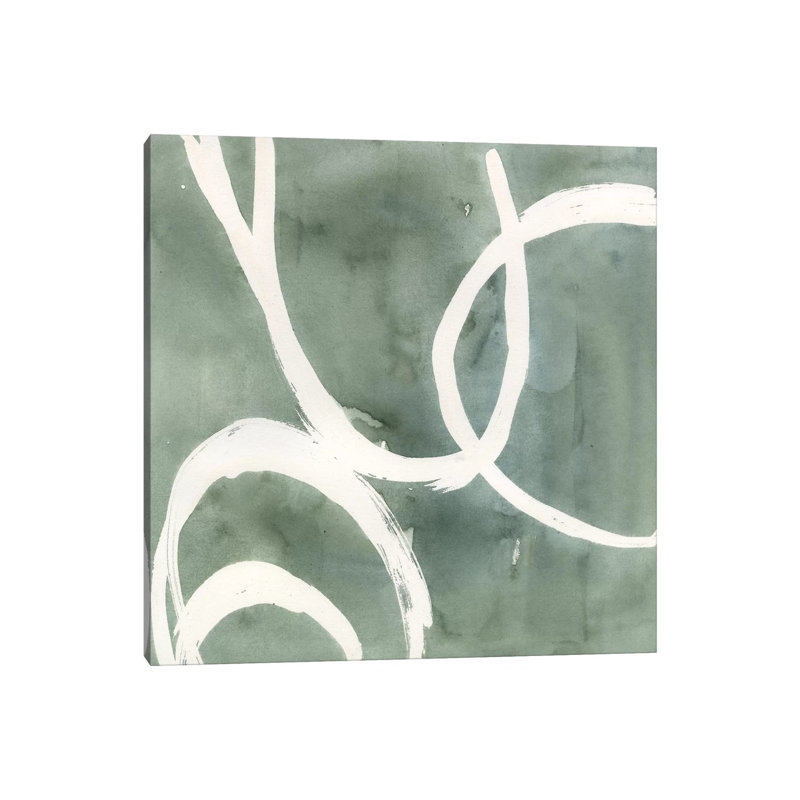 Moss Swirl II by Annie Warren - Wrapped Canvas Print, 30.48 cm H x 30.48 cm W