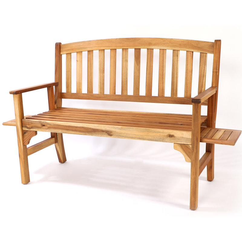 Kjetil Solid Wood Acacia Outdoor Bench