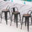 Divya Swivel Counter Stool with Metal Frame-670870542-567805241