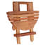 Table d'appoint pliante en bois Wiebe