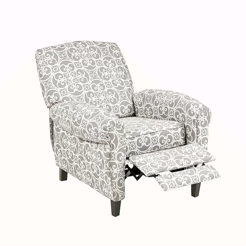 Push Back Recliner, Gray