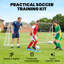 But de soccer, filet d'entraînement de soccer portatif 8 x 5 pi avec structure en acier
