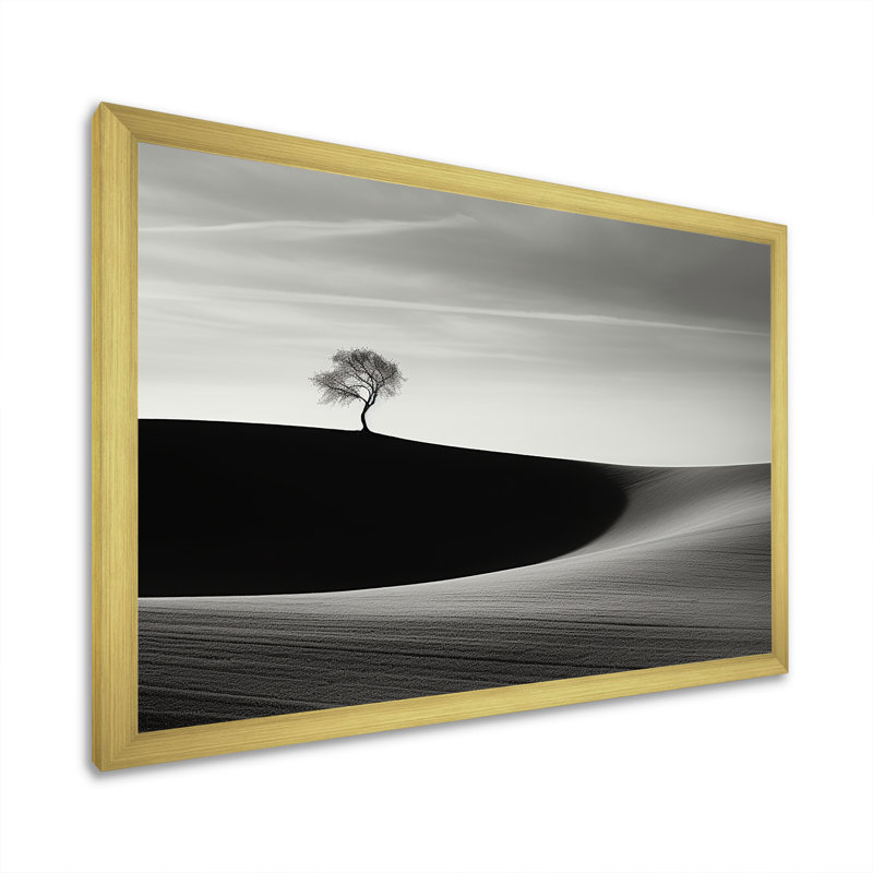 Scandinavian Minimalisme Charm, photographie sur toile, Cadre doré simple, H 12 po x l 20 po x P 1 po