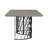 Metal Base Dining Table