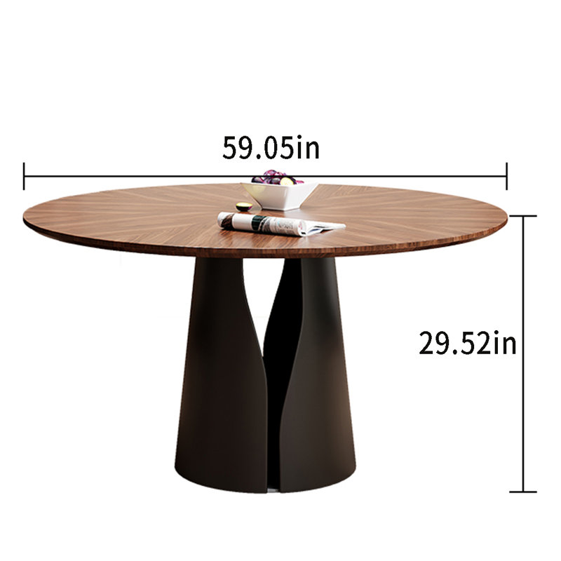 Table de salle à manger Mikera, L 59,05 po x L 59,05 po