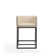 Upholstered Counter Stool with Metal Frame
