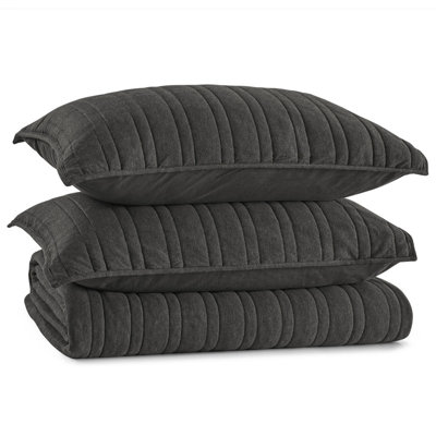 Wonderful 100% Cotton Jersey Knit Channel Stitched Quilt Set