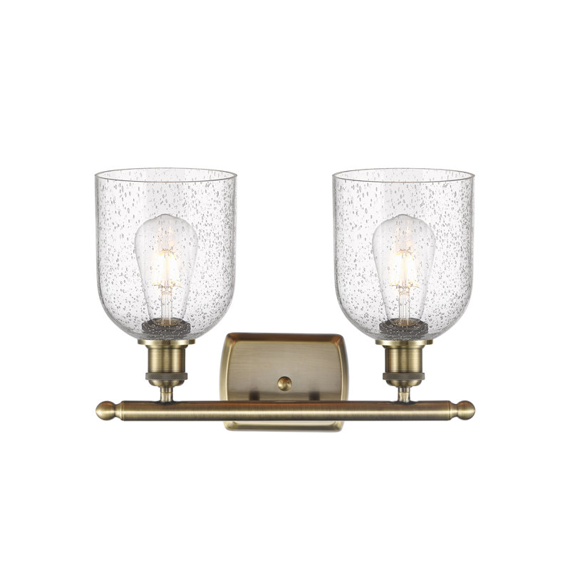 Allysson 2 - Light Dimmable Vanity Light, Seedy, Antique Brass