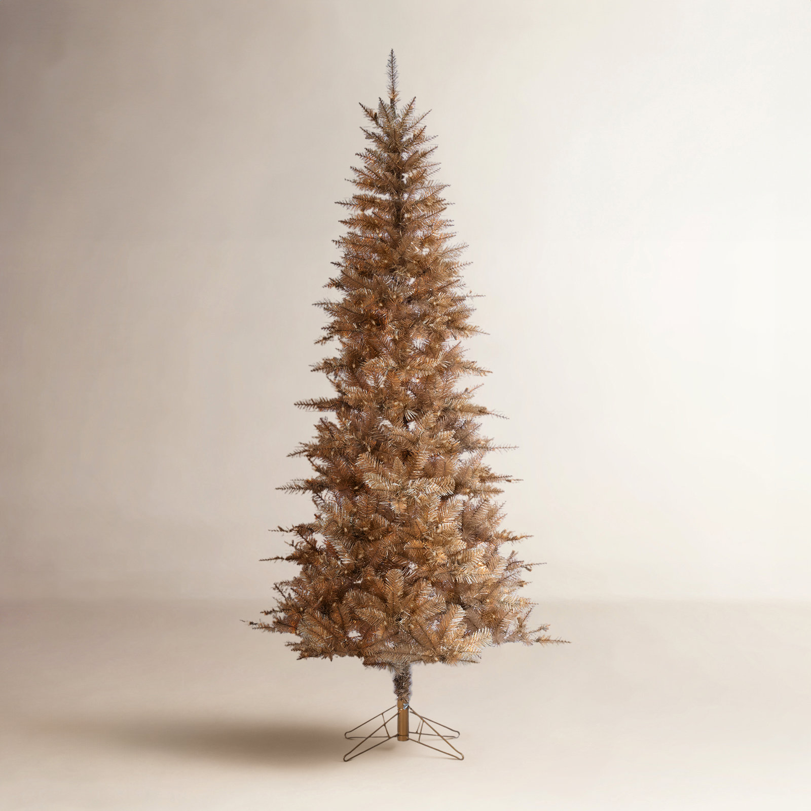 Levion Gold Pre-Lit Pine Christmas Tree, 7.5' H