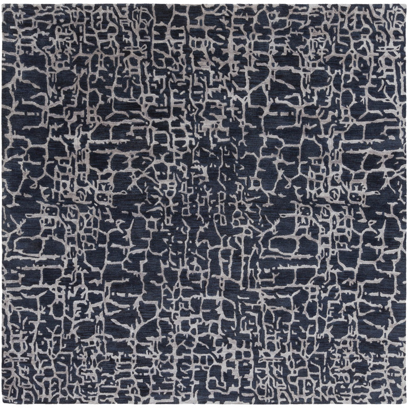Kymani Hand Tufted Oriental Indoor Rug, Square 8'