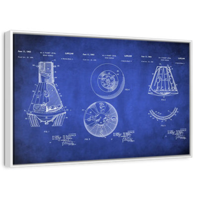 Space Capsule Blue Patent