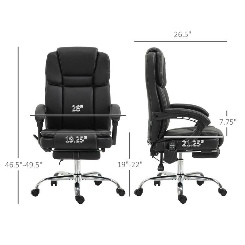 Fauteuil de bureau Vinsetto, Noir