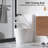 Elongated Toilet Seat QuietSlow-Close Plastic with Seat Cover, Streamlined Seat, Tightly Gripped Bumper, Quick Attach