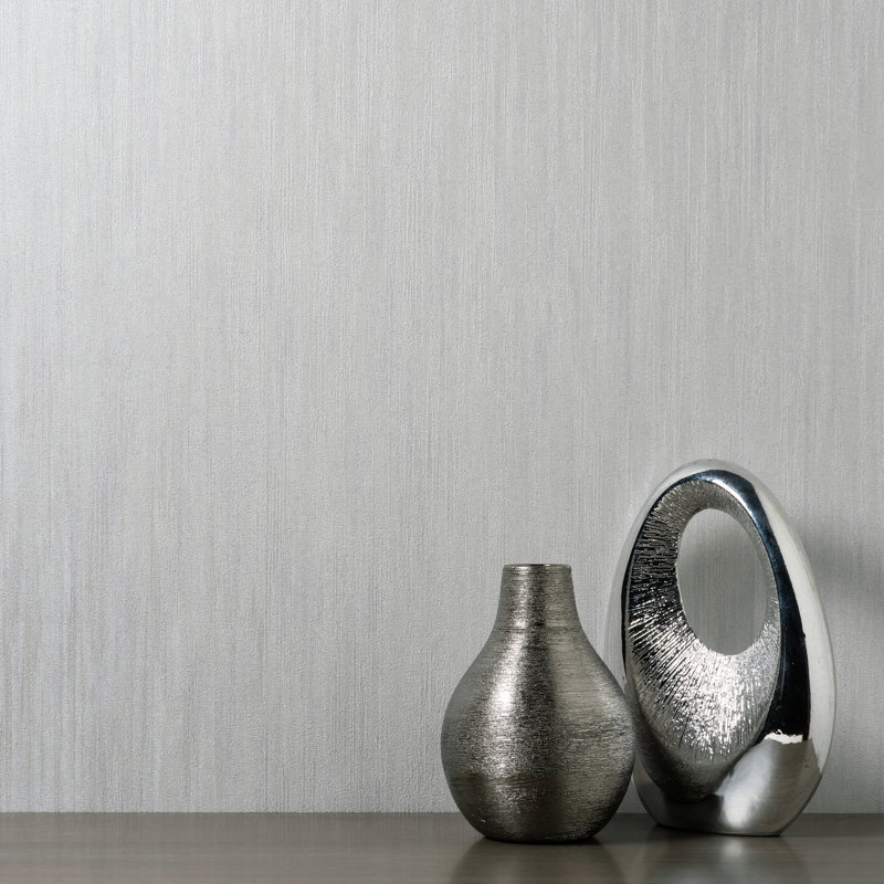 Milano Crepe Textured Wallpaper, Grey