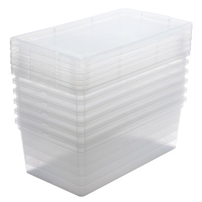 Paquet de 6 bacs de rangement empilables Rebrilliant