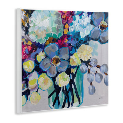 Plaque murale affectueuse bouquet de fleurs, design par Jeanette Vertentes