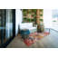 Tapis orange lavable floral Kivett-1250481533
